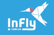 Логотип компании InFly полеты на квадрокоптерах