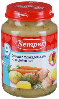 Логотип компании Мясное пюре Для детей ТМ Semper