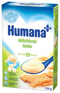 Молочная каша Для детей С печеньем ТМ Humana Логотип(logo)