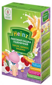 Логотип компании Каша без молока Для детей Пшеничная ТМ Heinz