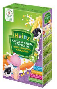 Логотип компании Каша без молока Для детей Кукурузная ТМ Heinz